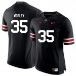 Men's Ohio State Buckeyes #35 Chris Worley Black Nike NCAA College Football Jersey Latest WAZ4444HL